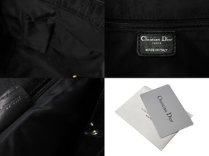 Christian Dior クリスチャンディオール トロッター柄 ラブリートートバック ブラック ナイロン 05-B0-0097 美品 中古 65343