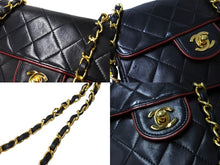 画像をギャラリービューアに読み込む, CHANEL シャネル ショルダーバッグ ココマーク 11番台 2007年 ミニマトラッセ ラムスキン ブラック ゴールド金具 美品 中古 65350