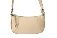 画像をギャラリービューアに読み込む, BVLGARI ブルガリ アクセサリーポーチ ショルダーバッグ レザー ベージュ シルバー金具 美品 中古 65355