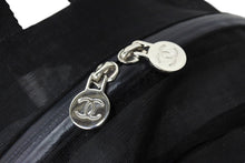 画像をギャラリービューアに読み込む, 極美品 CHANEL シャネル ココマーク メッシュリュック 27番台 2018-2019年 ナイロン ブラック シルバー金具 中古 65365
