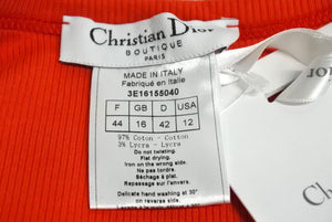 新品未使用 Christian Dior クリスチャンディオール John Galliano ジョンガリアーノ期 タンクトップ 赤 3E16155040 中古 65374