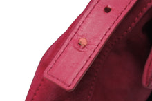 画像をギャラリービューアに読み込む, FENDI フェンディ マンマバケット ワンショルダーバッグ ラメ スエード レザー ショッキングピンク ゴールド金具 美品 中古 4b006540