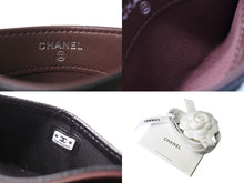 画像をギャラリービューアに読み込む, 新品同様 CHANEL シャネル カードケース ココマーク キャビアスキン シリアルランダム ブラック シルバー金具 中古 65417 正規品