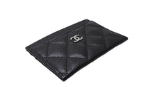 画像をギャラリービューアに読み込む, 新品同様 CHANEL シャネル カードケース ココマーク キャビアスキン シリアルランダム ブラック シルバー金具 中古 65417 正規品