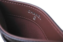 画像をギャラリービューアに読み込む, 新品同様 CHANEL シャネル カードケース ココマーク キャビアスキン シリアルランダム ブラック シルバー金具 中古 65417 正規品
