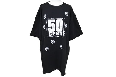 50cent 2003年 エミネムライブツアー 半袖Tシャツ トップス クールネック カットソー 幕張メッセ ブラック サイズXL 美品 中古 65427