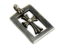 Load image into Gallery viewer, CHROME HEARTS クロムハーツ フレームドオープン CHベビーファットチャーム ペンダントトップ 重量4.6g シルバー925 美品 中古 65438
