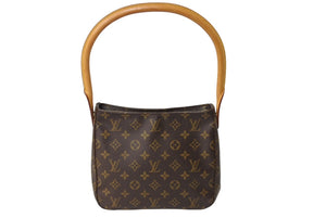 LOUIS VUITTON ルイヴィトン ショルダーバッグ M51146 ルーピングMM モノグラム ブラウン 美品 中古 65443