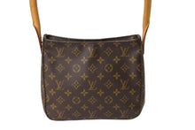 Load image into Gallery viewer, LOUIS VUITTON ルイヴィトン ショルダーバッグ M51146 ルーピングMM モノグラム ブラウン 美品 中古 65443