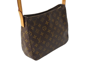 LOUIS VUITTON ルイヴィトン ショルダーバッグ M51146 ルーピングMM モノグラム ブラウン 美品 中古 65443