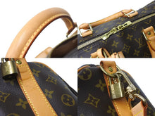 画像をギャラリービューアに読み込む, LOUIS VUITTON ルイヴィトン キーポル バンドリエール50 ボストンバッグ モノグラム M41416 ブラウン 美品 中古 65444
