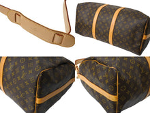 画像をギャラリービューアに読み込む, LOUIS VUITTON ルイヴィトン キーポル バンドリエール50 ボストンバッグ モノグラム M41416 ブラウン 美品 中古 65444