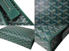Load image into Gallery viewer, GOYARD ゴヤール ジュバンスMM ポーチ クラッチバッグ ゴヤールディンキャンバス カーフスキン グリーン 美品 中古 65449