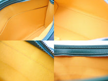 Load image into Gallery viewer, GOYARD ゴヤール ジュバンスMM ポーチ クラッチバッグ ゴヤールディンキャンバス カーフスキン グリーン 美品 中古 65449