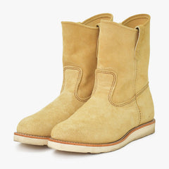 RED WING レッドウイング ペコスブーツ ウエスタンブーツ USA製 スウェードレザー ベージュ 29ｃｍ 美品 中古 4a006545