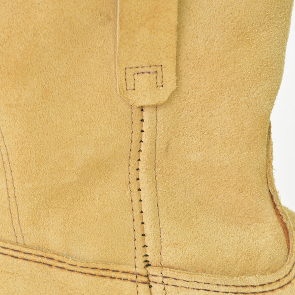 RED WING レッドウイング ペコスブーツ ウエスタンブーツ USA製 スウェードレザー ベージュ 29ｃｍ 美品 中古 4a006545