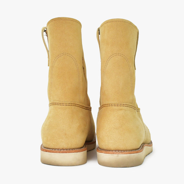 RED WING レッドウイング ペコスブーツ ウエスタンブーツ USA製 スウェードレザー ベージュ 29ｃｍ 美品 中古 4a006545