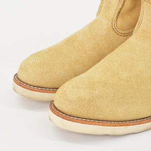 RED WING レッドウイング ペコスブーツ ウエスタンブーツ USA製 スウェードレザー ベージュ 29ｃｍ 美品 中古 4a006545
