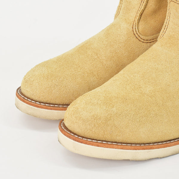 RED WING レッドウイング ペコスブーツ ウエスタンブーツ USA製 スウェードレザー ベージュ 29ｃｍ 美品 中古 4a006545