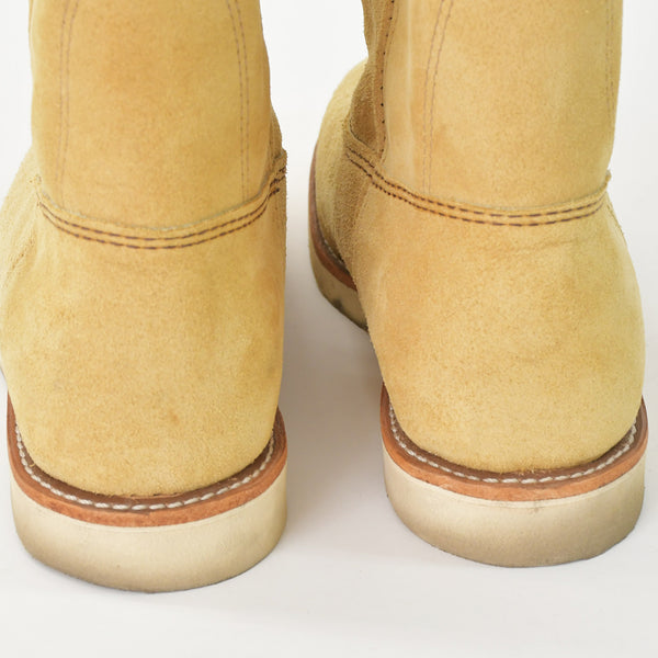 RED WING レッドウイング ペコスブーツ ウエスタンブーツ USA製 スウェードレザー ベージュ 29ｃｍ 美品 中古 4a006545
