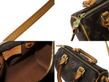 Load image into Gallery viewer, 極美品 LOUIS VUITTON ルイヴィトン ナノスピーディ ハンドバッグ 2WAY M61252 モノグラムキャンバス ヌメ革 中古 65456