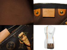 Load image into Gallery viewer, 極美品 LOUIS VUITTON ルイヴィトン ナノスピーディ ハンドバッグ 2WAY M61252 モノグラムキャンバス ヌメ革 中古 65456