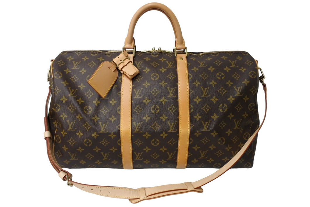 新品同様 LOUIS VUITTON ルイヴィトン ボストンバッグ M41416 キーポル バンドリエール サイズ50 TH0917 モノグラム 中古 65460