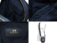 画像をギャラリービューアに読み込む, LOUIS VUITTON ルイ ヴィトン ダブルフォンポーチ NIGOコラボ M81060 モノグラムデニム トリヨンレザー ショルダー 美品 中古 65465