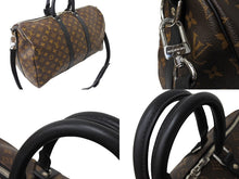 Load image into Gallery viewer, 極美品 LOUIS VUITTON ルイヴィトン キーポル バンドリエール45 ボストンバッグ M56711 モノグラムマカサー ブラウン 中古 65468