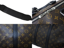 Load image into Gallery viewer, 極美品 LOUIS VUITTON ルイヴィトン キーポル バンドリエール45 ボストンバッグ M56711 モノグラムマカサー ブラウン 中古 65468