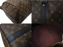 Load image into Gallery viewer, 極美品 LOUIS VUITTON ルイヴィトン キーポル バンドリエール45 ボストンバッグ M56711 モノグラムマカサー ブラウン 中古 65468