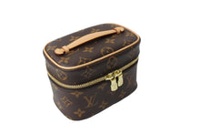 画像をギャラリービューアに読み込む, 極美品 LOUISVUITTON ルイヴィトン ニース ナノ バニティバッグ ハンドバッグ M44936 モノグラムキャンバス 中古 65478