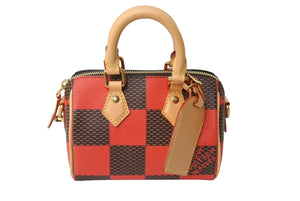 極美品 LOUIS VUITTON ルイヴィトン スピーディ バンドリエール 18 ハンドバッグ N40611 ダミエ キャンバス レザー 中古 65506