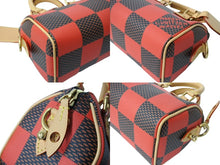 Load image into Gallery viewer, 極美品 LOUIS VUITTON ルイヴィトン スピーディ バンドリエール 18 ハンドバッグ N40611 ダミエ キャンバス レザー 中古 65506