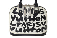 Load image into Gallery viewer, LOUIS VUITTON ルイヴィトン グラフィティ アルマMM ハンドバッグ モノグラム M92179 ブラック ホワイト 美品 中古品 65507