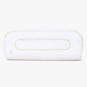 CHROME HEARTS クロムハーツ メガネケース ポーチ レザー ホワイト 良品 中古 65519