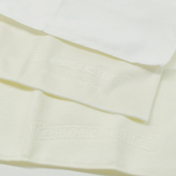 CHROME HEARTS クロムハーツ メガネケース ポーチ レザー ホワイト 良品 中古 65519