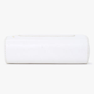 CHROME HEARTS クロムハーツ メガネケース ポーチ レザー ホワイト 良品 中古 65519