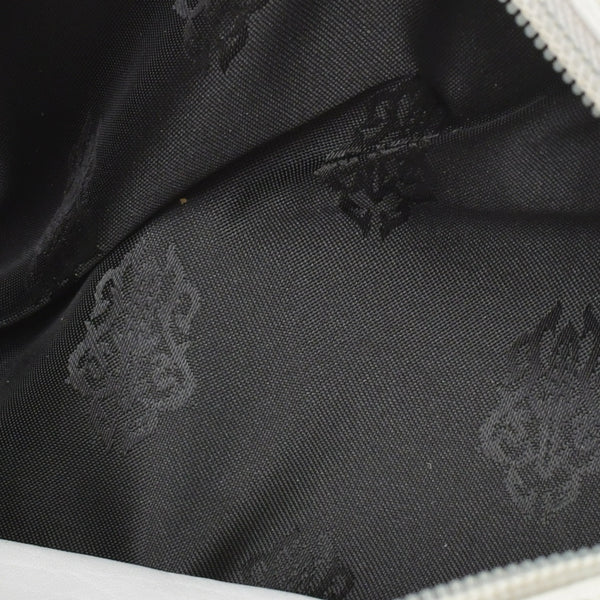 CHROME HEARTS クロムハーツ メガネケース ポーチ レザー ホワイト 良品 中古 65519