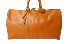 画像をギャラリービューアに読み込む, LOUIS VUITTON ルイ ヴィトン キーポル45 ボストンバッグ M42978 旅行バッグ エピレザー ジパングゴールド 美品 中古 65524