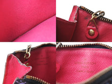 画像をギャラリービューアに読み込む, LouisVuitton ルイヴィトン ポシェットクレ コインケース M93735 PVCコーティングキャンバス マルチカラー 美品 中古 65525