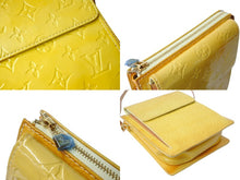 画像をギャラリービューアに読み込む, LOUIS VUITTON ルイ ヴィトン ヴェルニ モット ショルダーバッグ M91059 モノグラムヴェルニ エナメル イエロー 美品 中古 65530