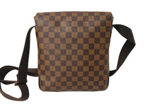 Load image into Gallery viewer, LOUIS VUITTON ルイ ヴィトン ブルックリンPM ショルダーバッグ N51210 ダミエ エベヌ キャンバス ブラウン 銅金具 美品 中古 65534