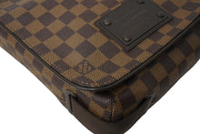 Load image into Gallery viewer, LOUIS VUITTON ルイ ヴィトン ブルックリンPM ショルダーバッグ N51210 ダミエ エベヌ キャンバス ブラウン 銅金具 美品 中古 65534