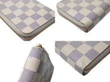 Load image into Gallery viewer, LOUIS VUITTON ルイ ヴィトン ジッピー コインパース コインケース N60229 ダミエアズール キャンバス ホワイト 美品 中古 65544