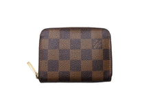 画像をギャラリービューアに読み込む, LOUIS VUITTON ルイ ヴィトン ジッピー コイン パース コインケース N63070 ダミエ エベヌ キャンバス ブラウン 美品 中古 65545