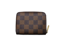画像をギャラリービューアに読み込む, LOUIS VUITTON ルイ ヴィトン ジッピー コイン パース コインケース N63070 ダミエ エベヌ キャンバス ブラウン 美品 中古 65545