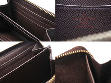 画像をギャラリービューアに読み込む, LOUIS VUITTON ルイ ヴィトン ジッピー コイン パース コインケース N63070 ダミエ エベヌ キャンバス ブラウン 美品 中古 65545