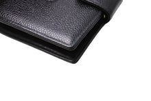 画像をギャラリービューアに読み込む, 極美品 CHANEL シャネル ココマーク 二つ折り財布 がま口 キャビアスキン 6番台 ゴールド金具 ブラック 中古 65547