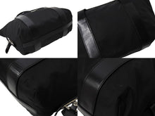 画像をギャラリービューアに読み込む, PRADA プラダ トライアングルロゴ ハンドバッグ テスートナイロン レザー イタリア製 ブラック シルバー金具 美品 中古 65551